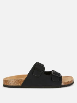 Double Strap Footbed Sandals|Primark New