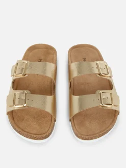 Double Strap Footbed Sandals|Primark Clearance