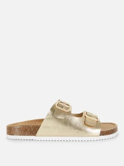 Double Strap Footbed Sandals|Primark Clearance