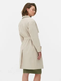 Double-Breasted Belted Trench|Primark Discount