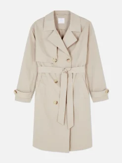 Double-Breasted Belted Trench|Primark Discount