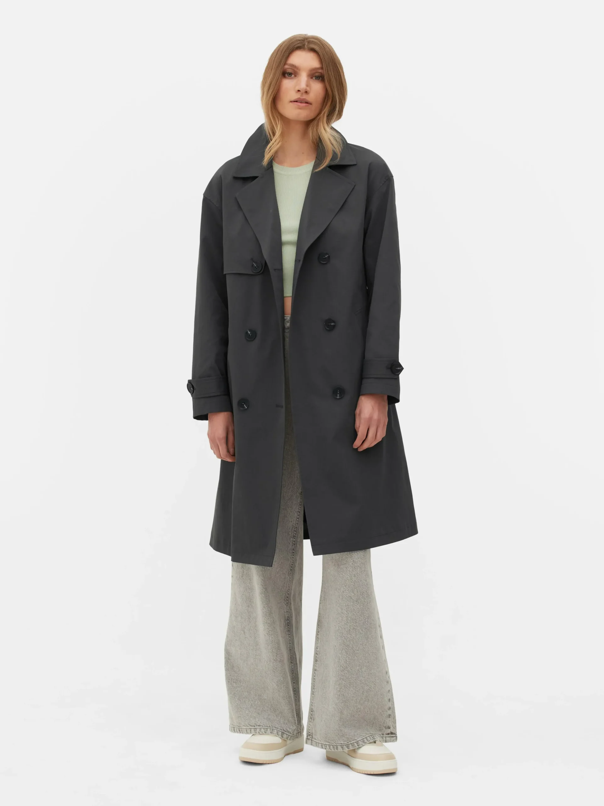 Double-Breasted Belted Trench|Primark Sale
