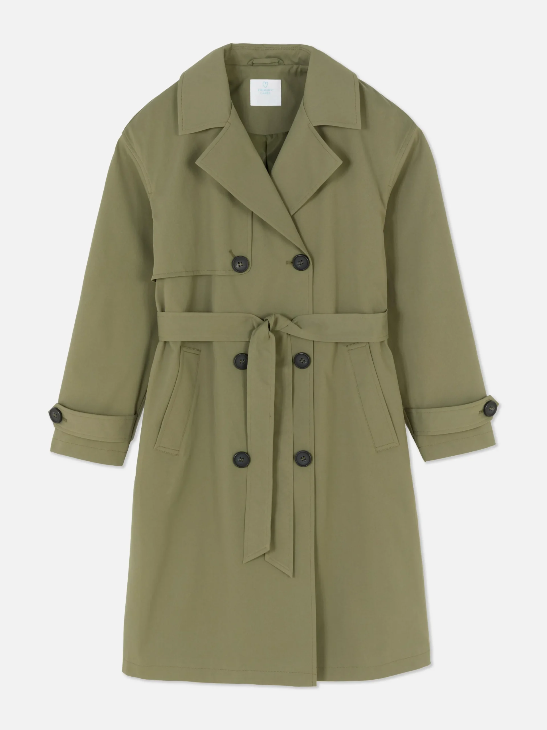 Double-Breasted Belted Trench|Primark New