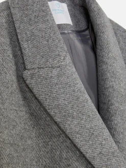 Double-Breasted Twill Coat|Primark Outlet