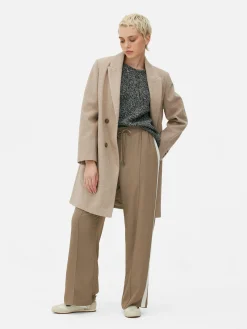 Double-Breasted Twill Coat|Primark Sale