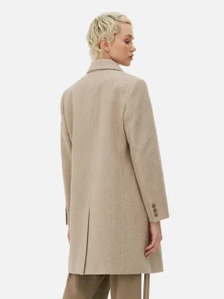 Double-Breasted Twill Coat|Primark Sale