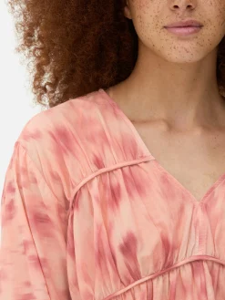 Draped Voile Smock Blouse|Primark Sale