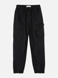 Drawstring Cuffed Cargo Joggers|Primark Clearance