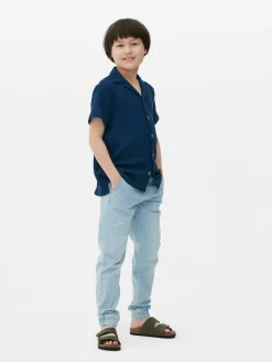 Drawstring Denim Joggers|Primark New