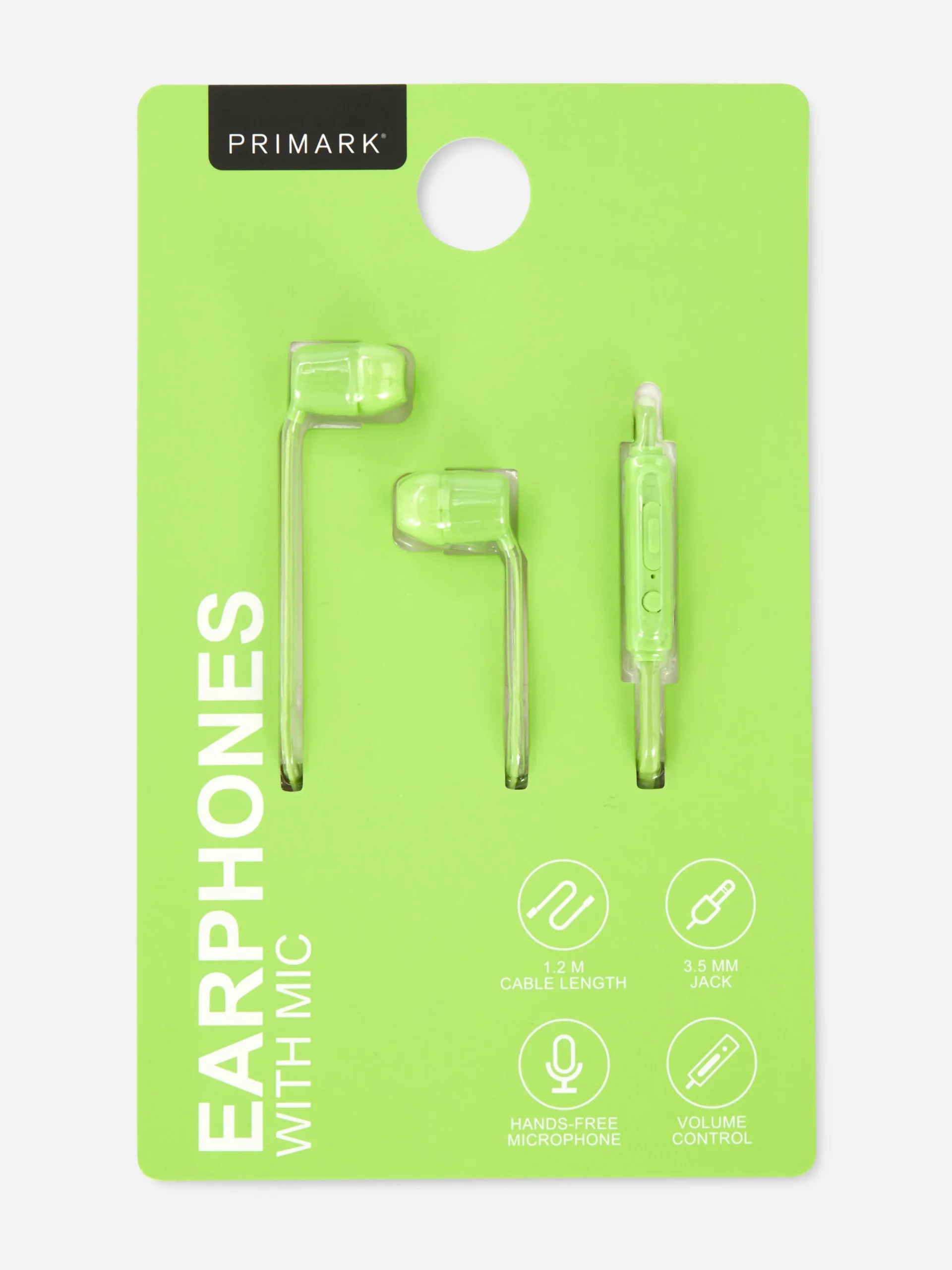 Earphones With Mic|Primark Hot