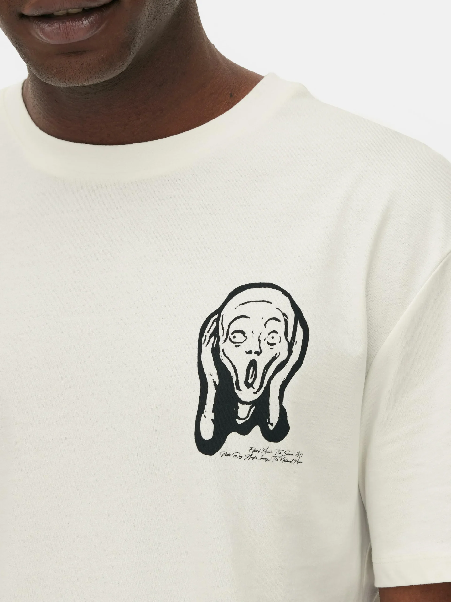 Edvard Munch Printed T-Shirt|Primark Discount