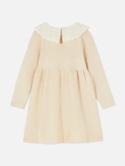 Embroidered Collar Knit Dress|Primark Online