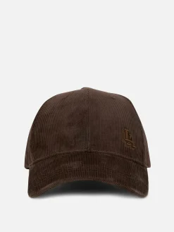 Embroidered Corduroy Baseball Cap|Primark New