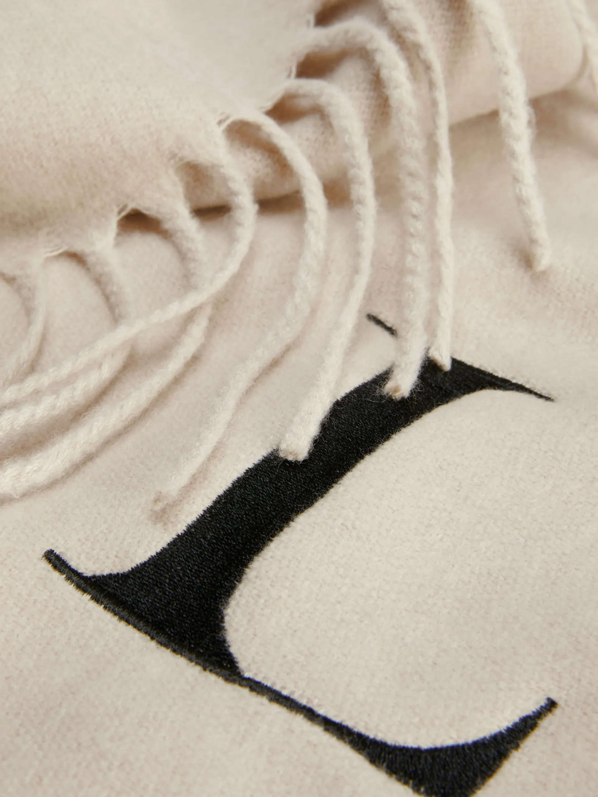 Embroidered Initial Fringed Scarf|Primark Discount