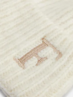 Embroidered Initial Pompom Beanie|Primark Discount