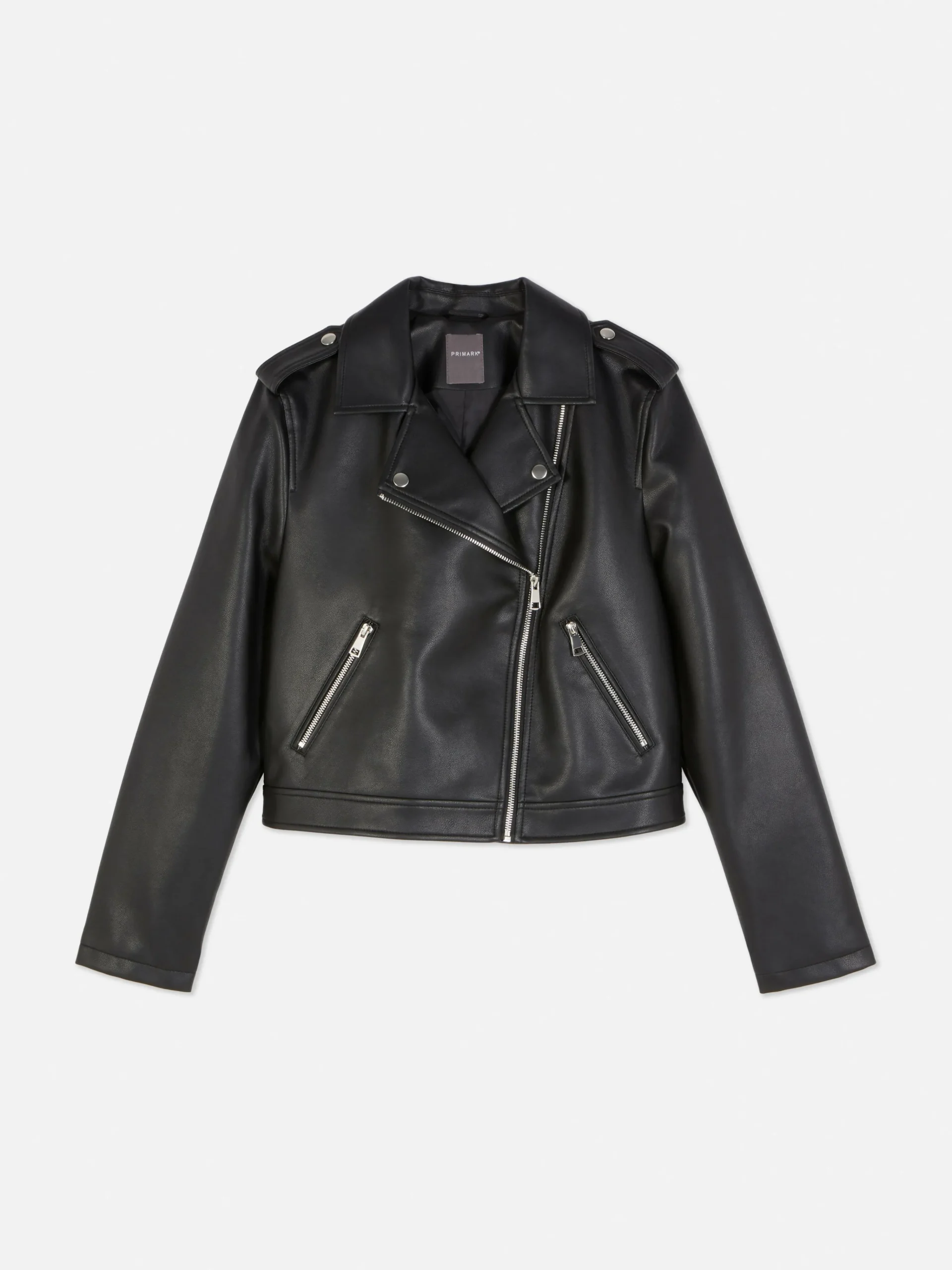 Essential Faux Leather Biker Jacket|Primark Outlet