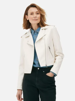 Essential Faux Leather Biker Jacket|Primark Online