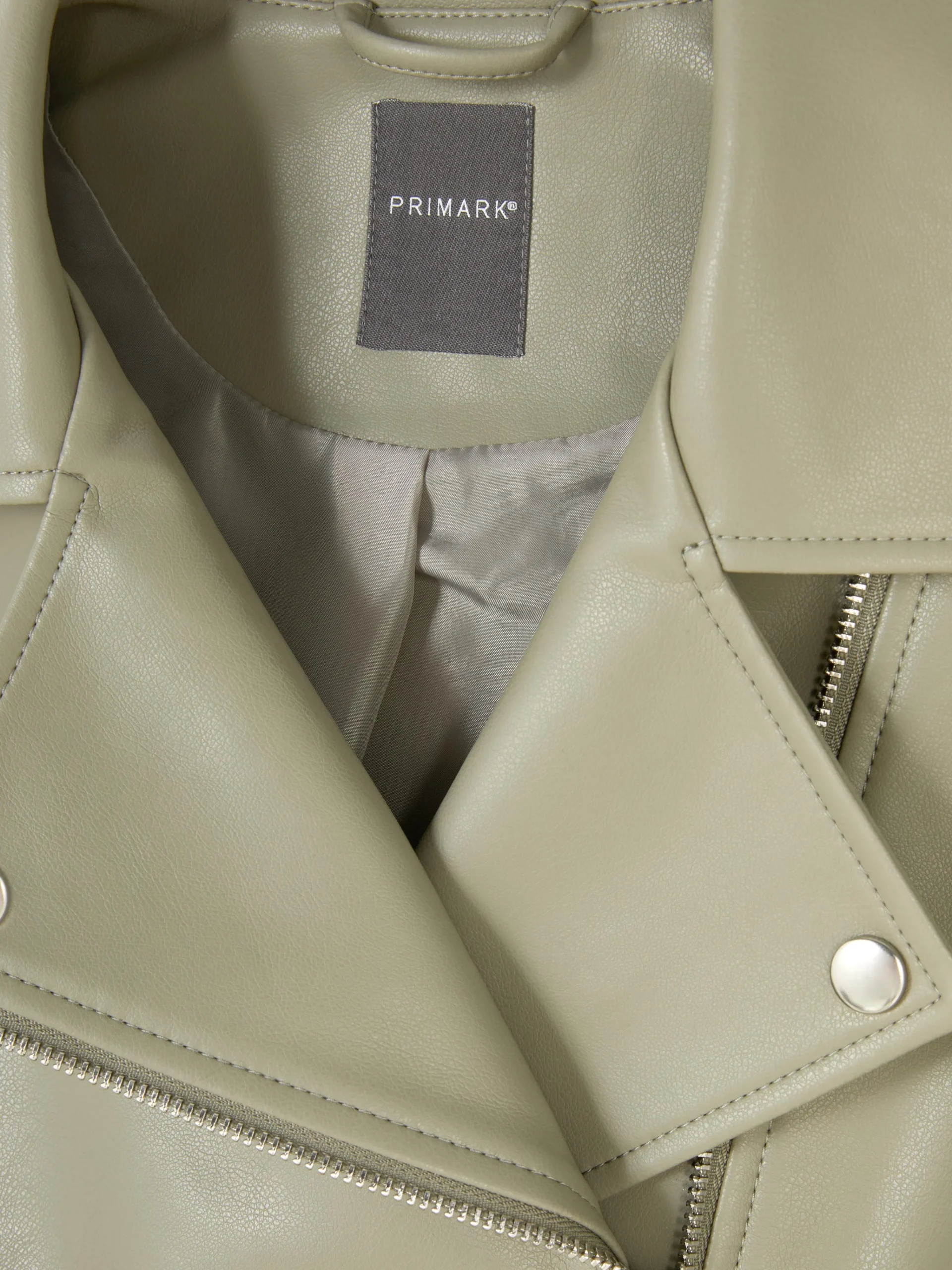 Essential Faux Leather Biker Jacket|Primark