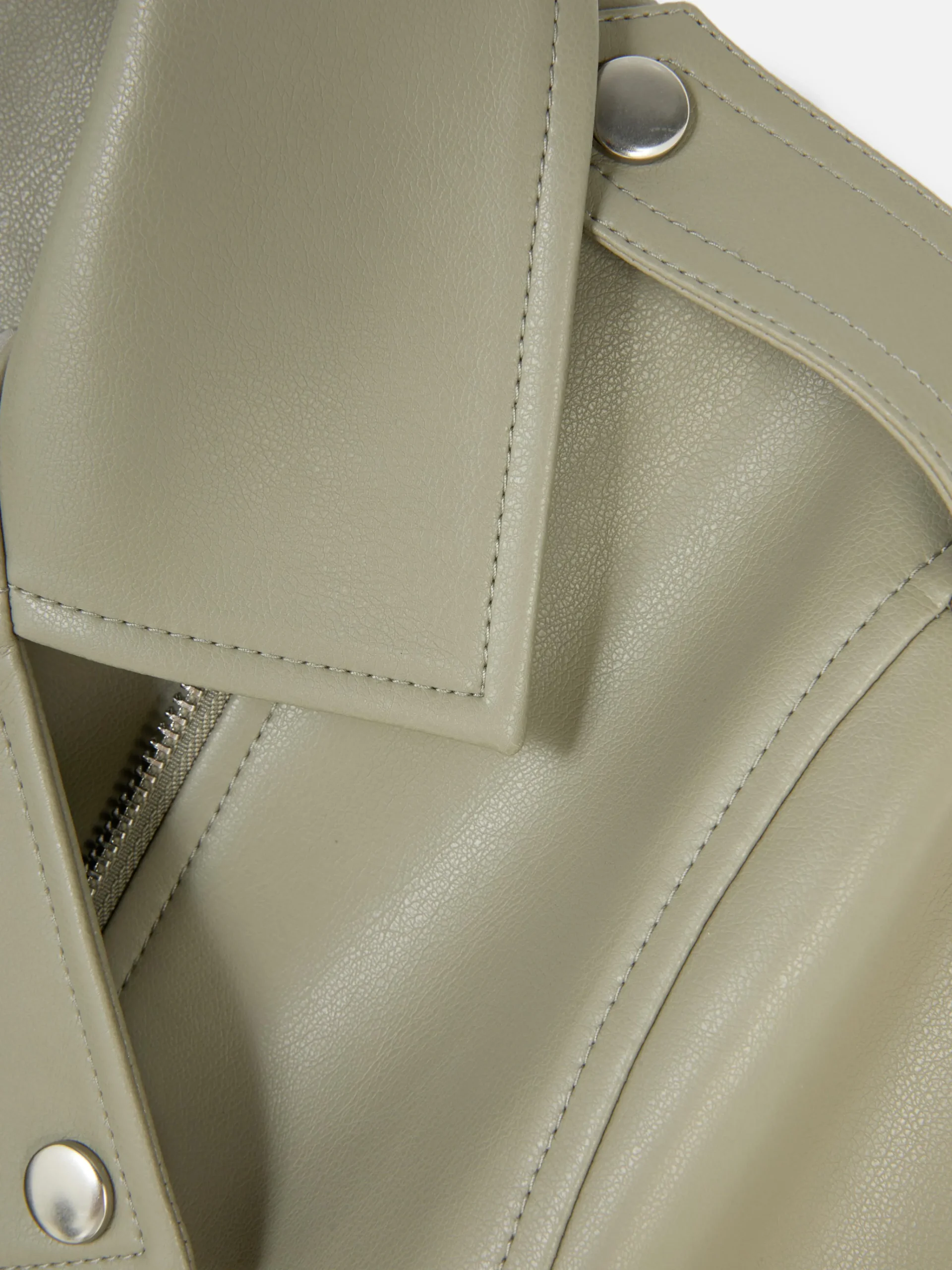 Essential Faux Leather Biker Jacket|Primark