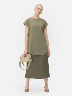 Essential Longline T-Shirt|Primark Sale