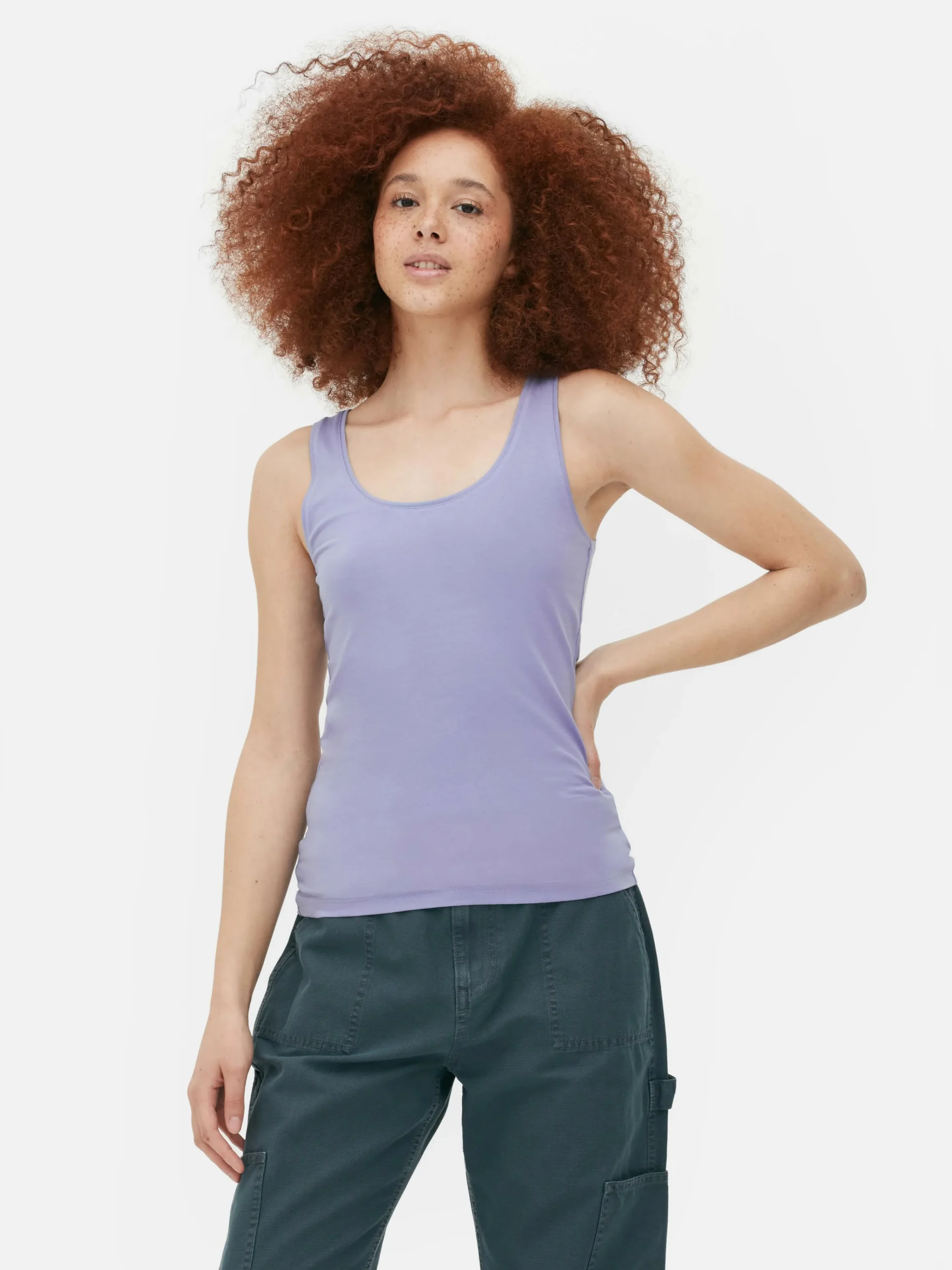 Essential Scoop Neck Stretch Tank|Primark