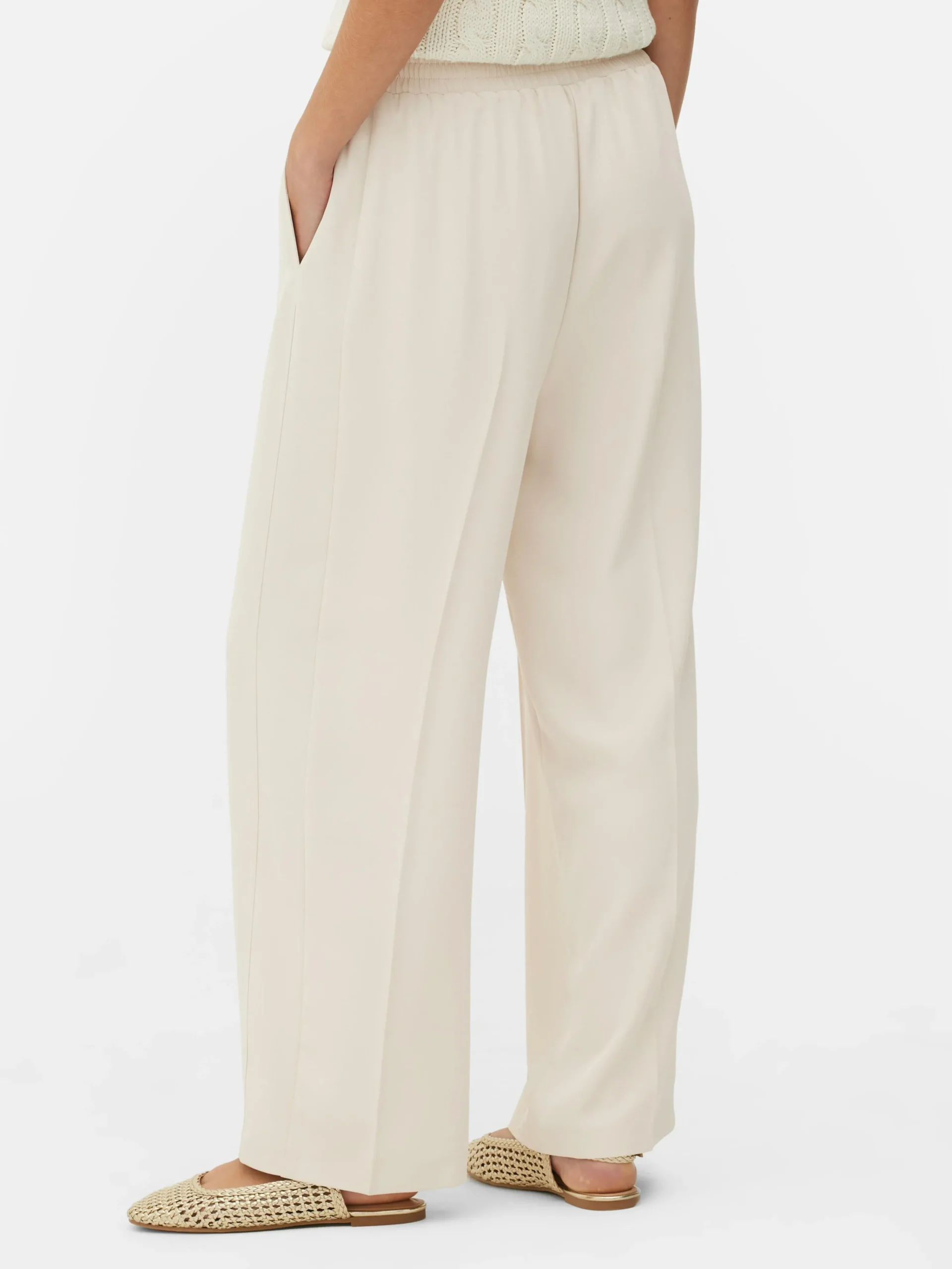 Essential Wide-Leg Joggers|Primark New