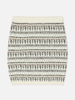 Fair Isle Knit Mini Skirt|Primark Clearance