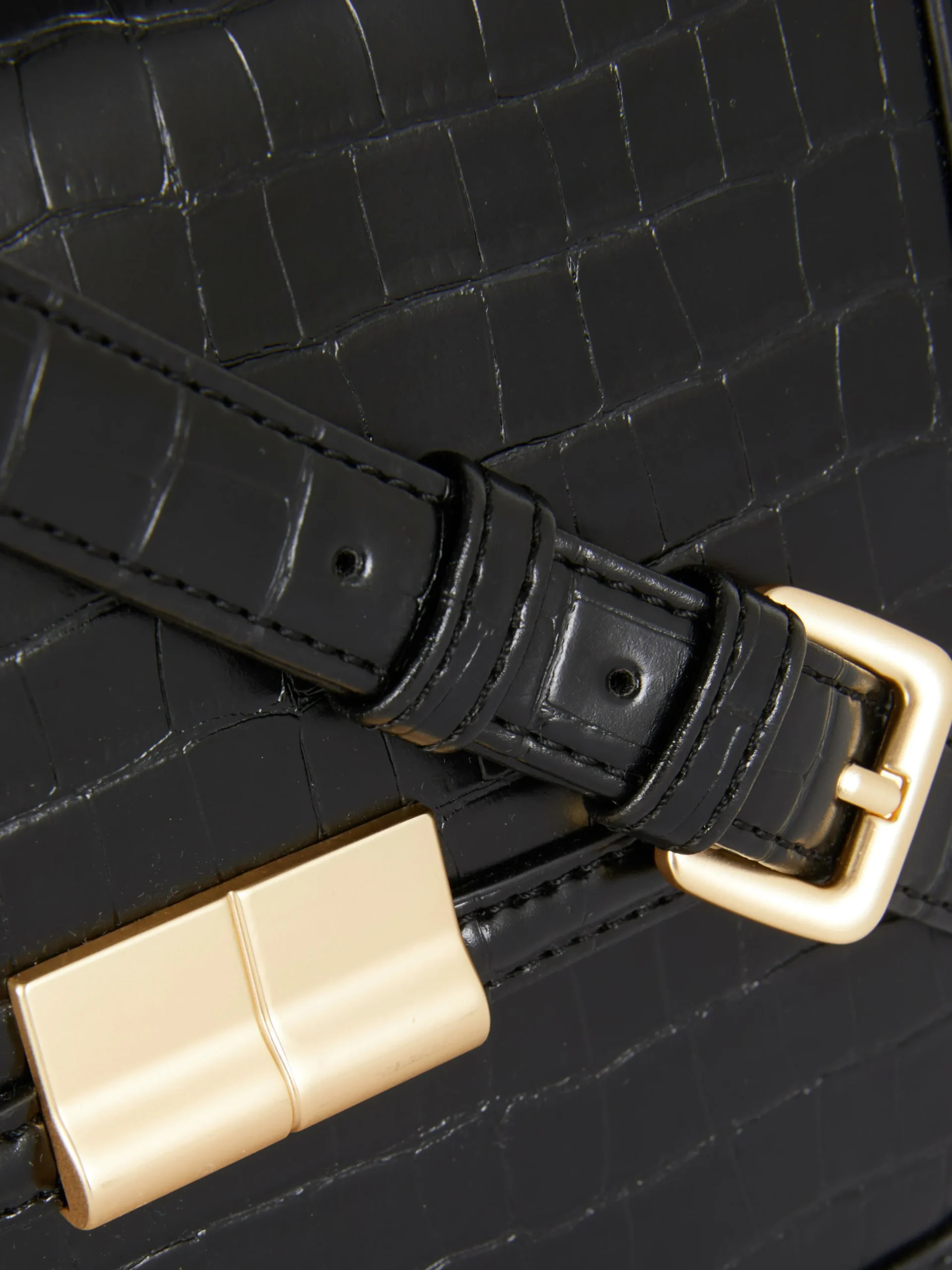 Faux Croc Crossbody Bag|Primark New