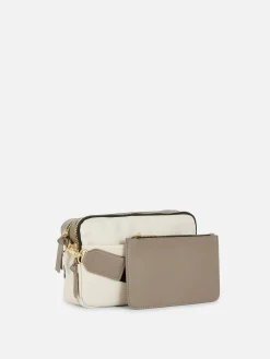 Faux Croc Double Zip Camera Bag|Primark Hot