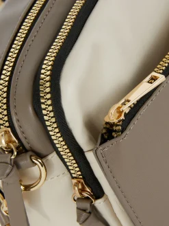 Faux Croc Double Zip Camera Bag|Primark Hot