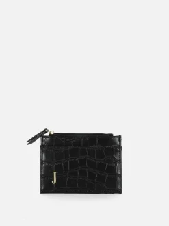 Faux Croc Initial Card Holder|Primark Outlet