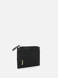 Faux Croc Initial Card Holder|Primark Outlet