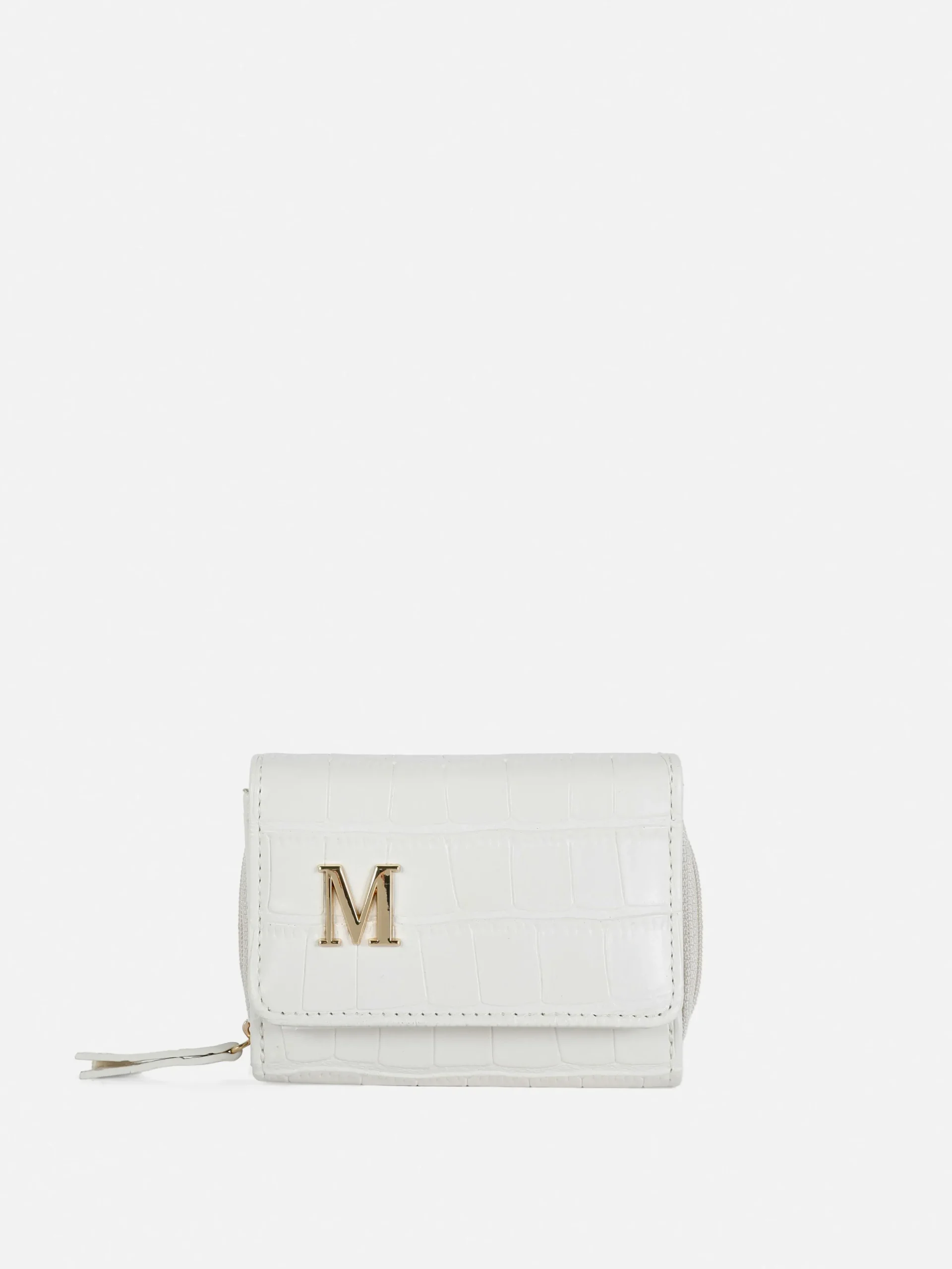 Faux Croc Initial Purse|Primark Hot