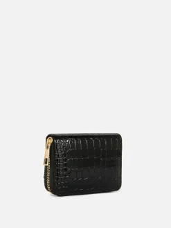 Faux Croc Zip Purse|Primark Clearance
