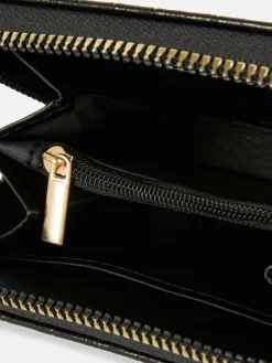 Faux Croc Zip Purse|Primark Clearance