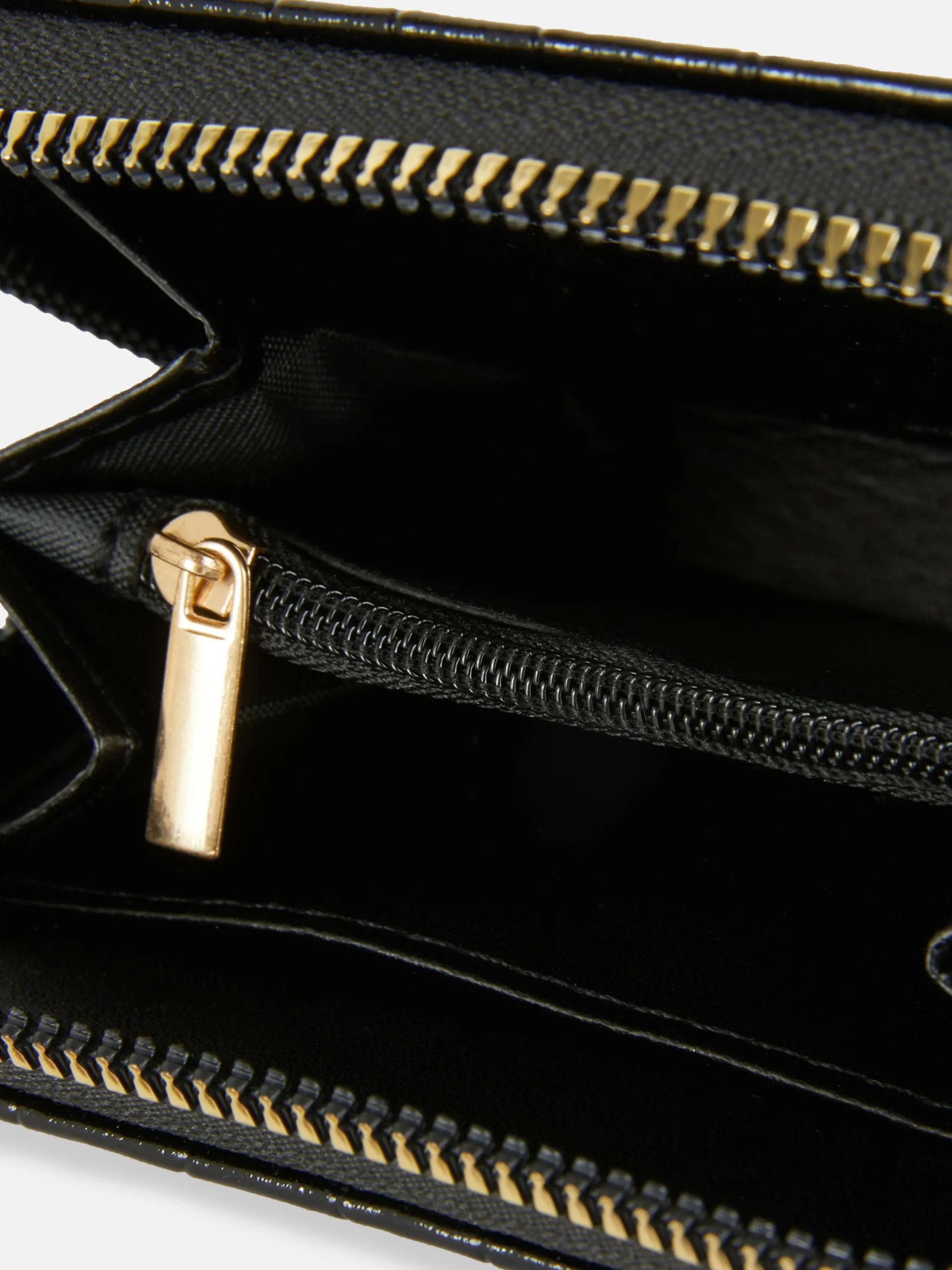 Faux Croc Zip Purse|Primark Clearance