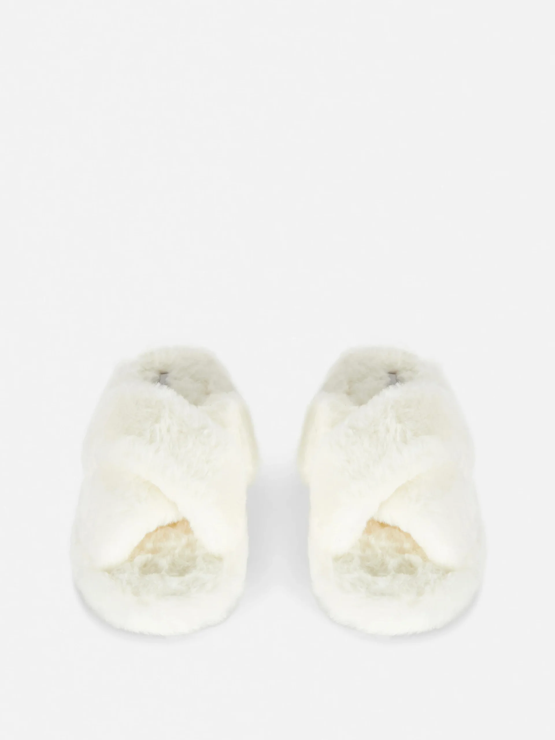 Faux Fur Cross Strap Slippers|Primark Best