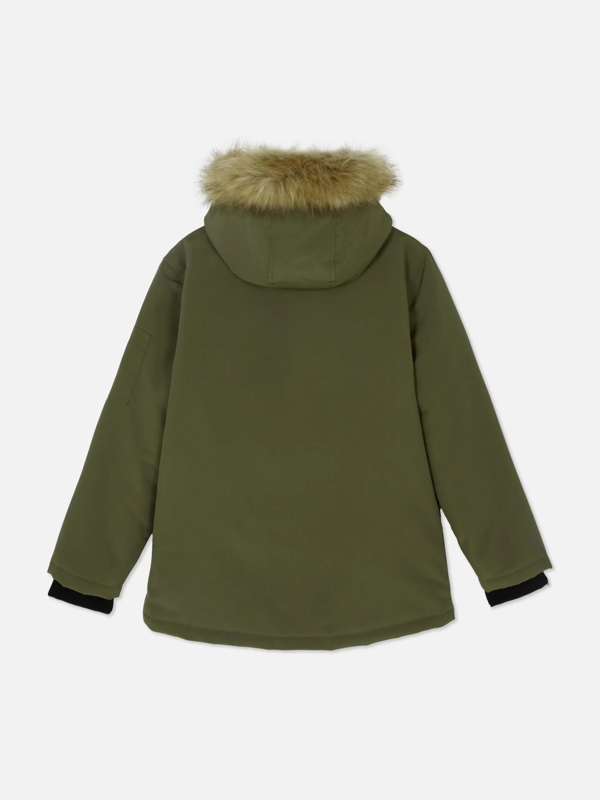 Faux Fur Hood Parka|Primark Online