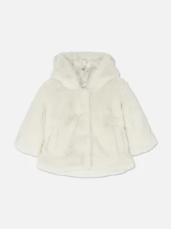 Faux Fur Hooded Jacket|Primark Outlet