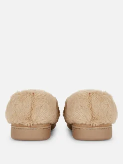 Faux Fur Lined Moccasin Slippers|Primark