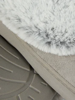 Faux Fur Lined Moccasin Slippers|Primark