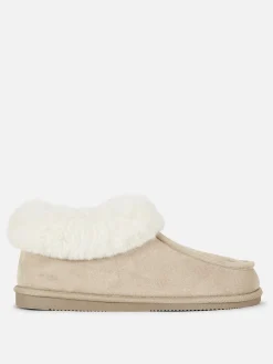 Faux Fur Lined Moccasin Slippers|Primark Sale