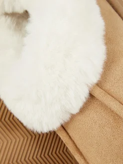 Faux Fur Lined Moccasin Slippers|Primark