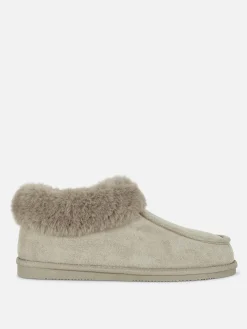 Faux Fur Lined Moccasin Slippers|Primark Sale