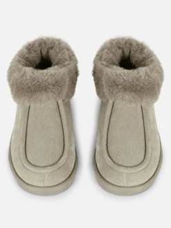 Faux Fur Lined Moccasin Slippers|Primark Sale