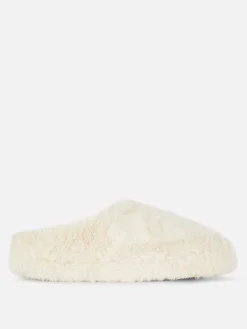 Faux Fur Mule Slippers|Primark Sale