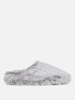 Faux Fur Mule Slippers|Primark Sale