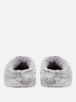 Faux Fur Mule Slippers|Primark Sale