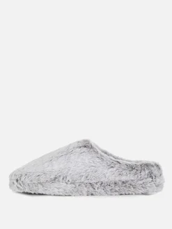 Faux Fur Mule Slippers|Primark Sale