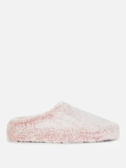 Faux Fur Mule Slippers|Primark Sale